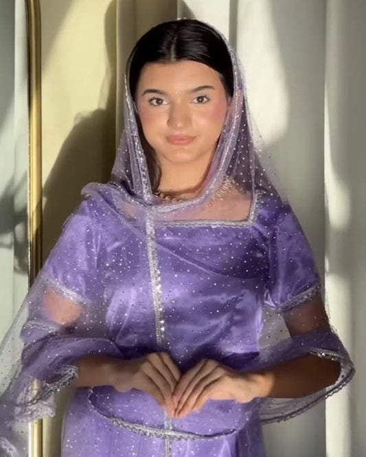 Purple Lehnga Customisable