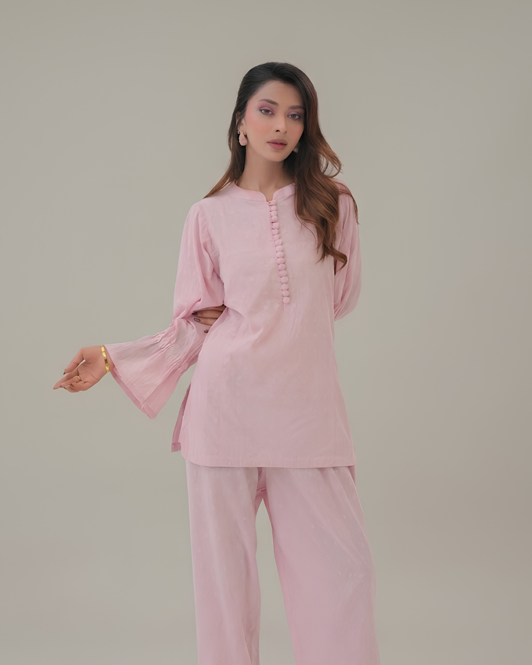 Buttons minimal 2-Piece Brochia cord  Set