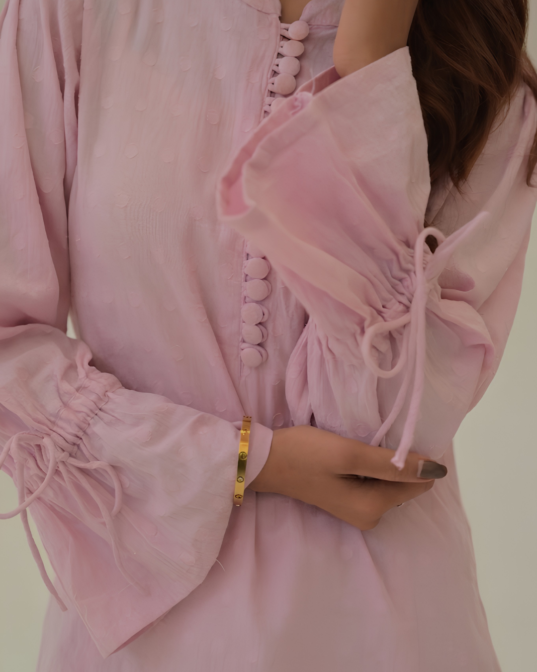 Buttons minimal 2-Piece Brochia cord  Set