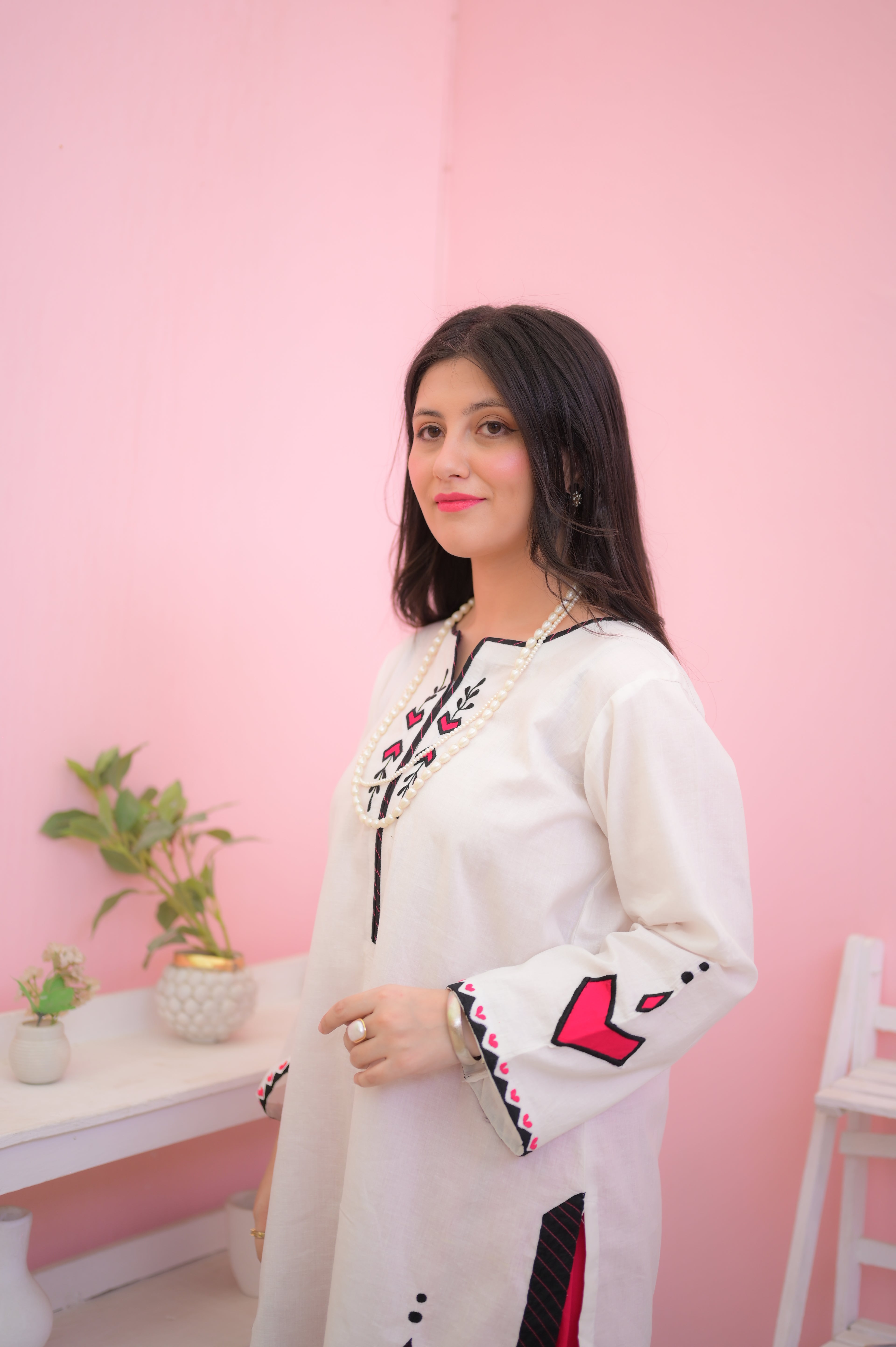 Embroidered Block Heart