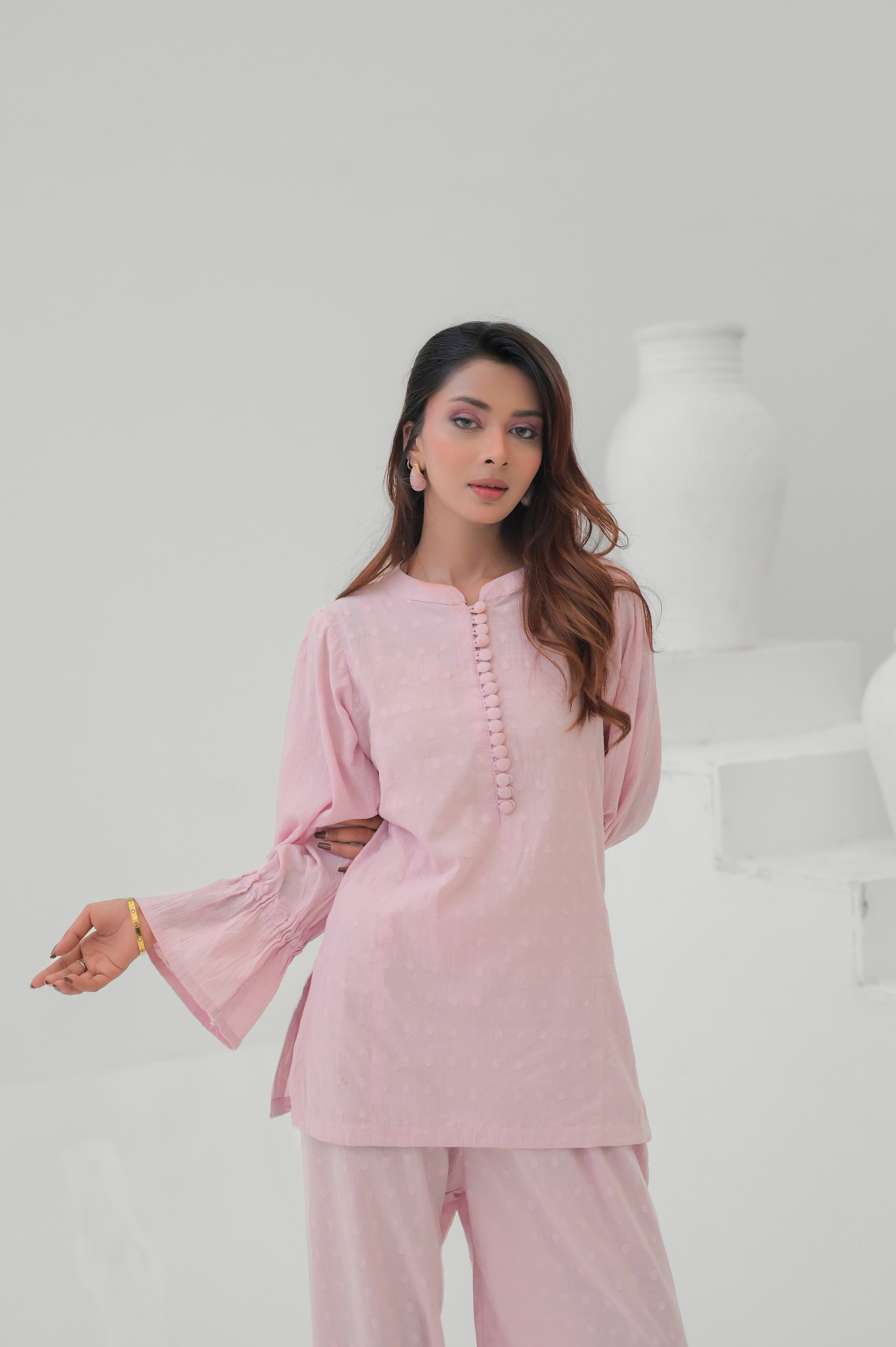 Buttons minimal 2-Piece Brochia cord  Set