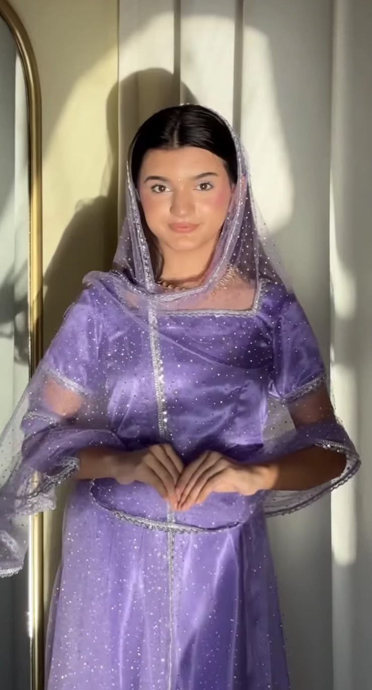 Purple Lehnga Customisable