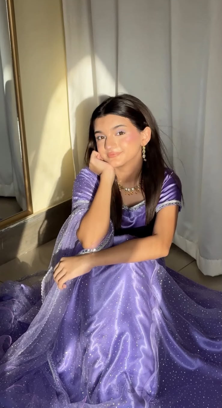 Purple Lehnga Customisable