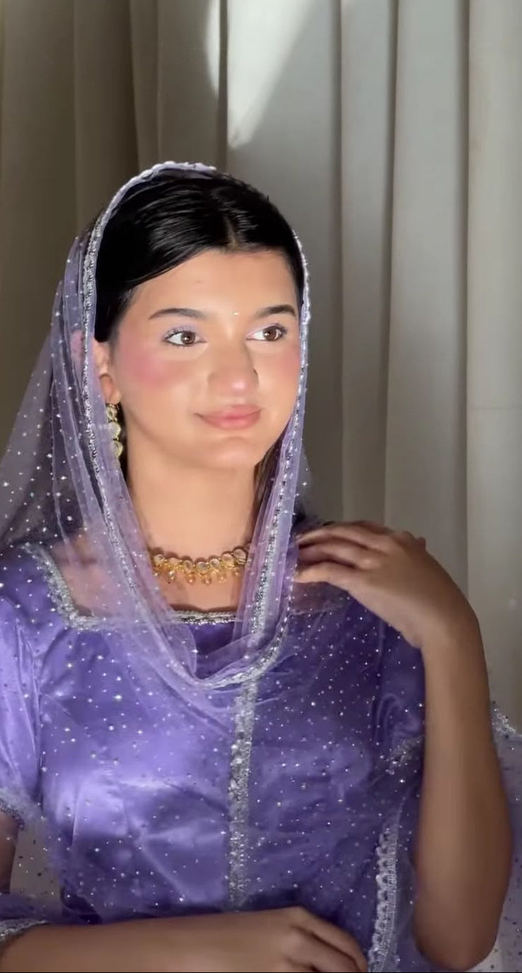 Purple Lehnga Customisable